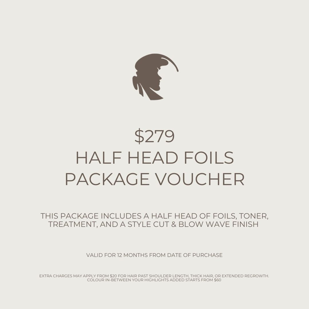 Half Head Foils Package Voucher